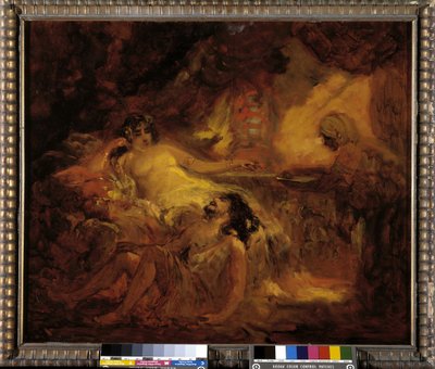 Sansón y Dalila (óleo sobre lienzo) de Francois Maury