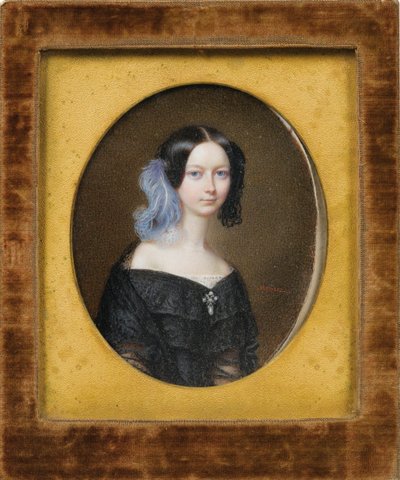 Helena de Mecklemburgo-Schwerin (1814-1858), luego Duquesa de Orleans de Francois Meuret