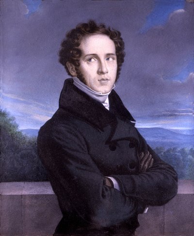 Retrato de Vincenzo Bellini (1801-1835) de Francois Millet