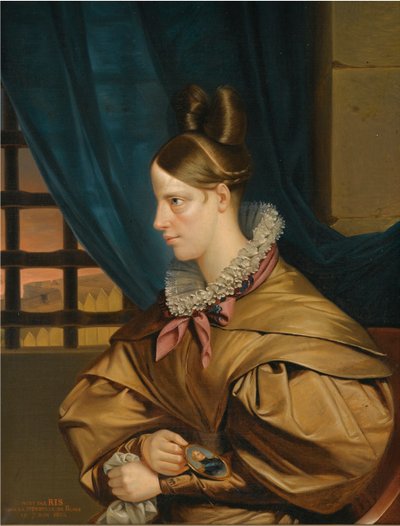 La duquesa de Berry (Marie Caroline de Bourbon Siciles) de Francois Nicholas Riss