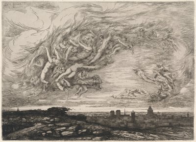 Cólera en París de Francois Nicolas Chifflart