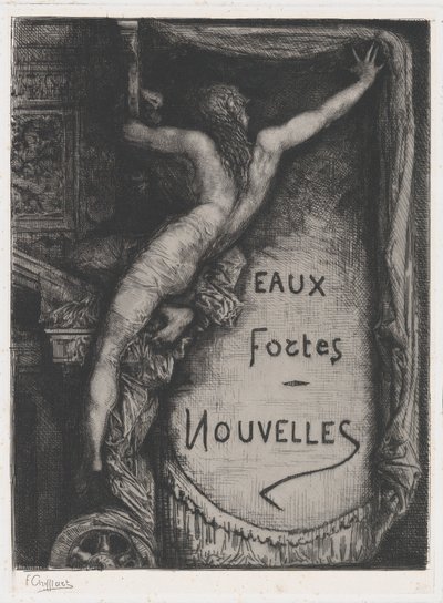 Portada de Eaux Fortes Nouvelles, finales del siglo XIX de Francois Nicolas Chifflart