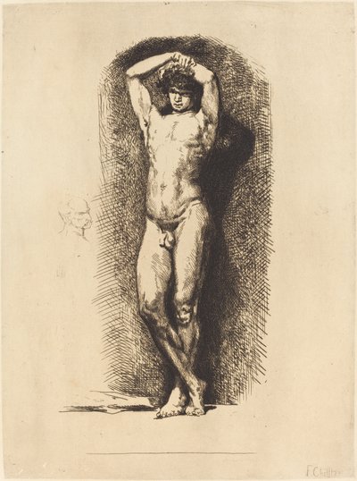 Academia masculina de Francois Nicolas Chifflart