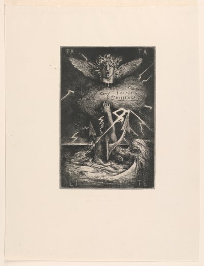 Página de título para "Douze eaux-fortes" de Francois Nicolas Chifflart