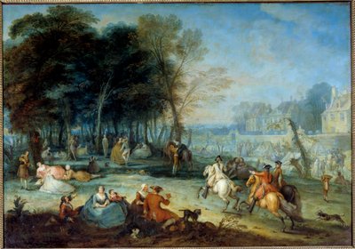 El picnic campestre de Bezons en las cercanías de París de Francois Octavien