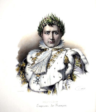 Napoleón I (1769-1821) en el momento de su coronación en 1804 (grabado) de Francois Pascal Simon (after) Gerard