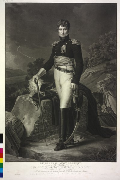 Barón de Chabanais Colbert (aguatinta) de Francois Pascal Simon Baron Gerard