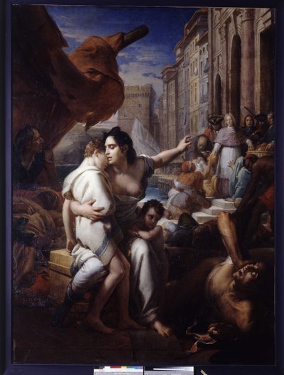 Monseñor de Belsunce durante la Plaga de Marsella de Baron François Pascal Simon Gérard