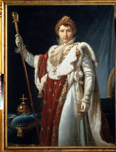 Napoleón en ropas de coronación, c.1805-10 de Baron François Pascal Simon Gérard
