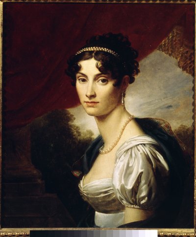 Retrato de la Condesa María Kochubel (Retrato de la Condesa María Kochubel). Pintura de Francois Pascal Simon Gerard (1770-1837), óleo sobre lienzo de Baron François Pascal Simon Gérard