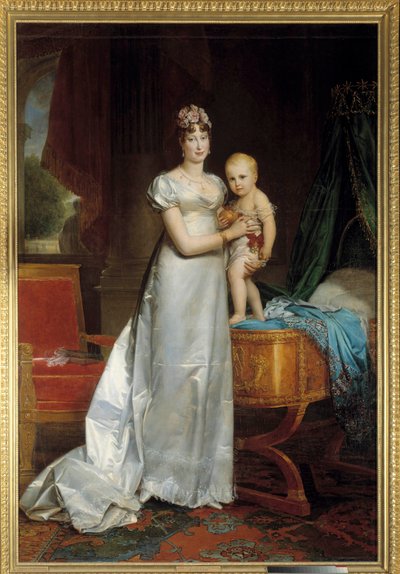 Retrato de la Emperatriz María Luisa (1791-1847) y el Rey de Roma de Baron François Pascal Simon Gérard