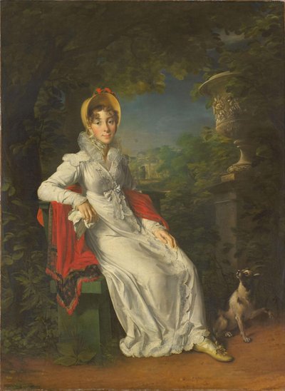 Carolina Bonaparte 1782-1839, Reina de Nápoles y Sicilia, en el Bois de Boulogne, 1820-1830 de Francois Pascal Simon Gerard