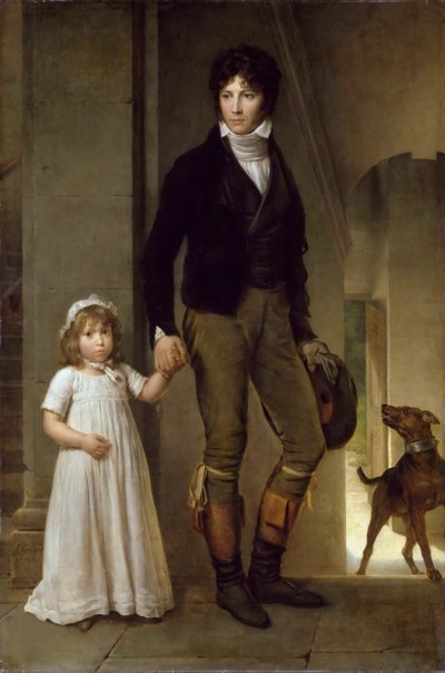 Jean-Baptiste Isabey 1767-1855 y su hija Alexandrine de Francois Pascal Simon Gerard