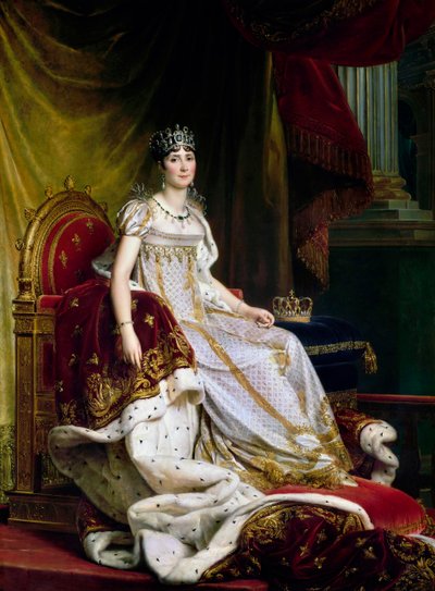 Joséphine de Beauharnais, la primera esposa de Napoleón Bonaparte en traje de coronación de Francois Pascal Simon Gerard