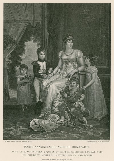 Marie-Annunciade-Caroline Bonaparte de Francois Pascal Simon Gerard