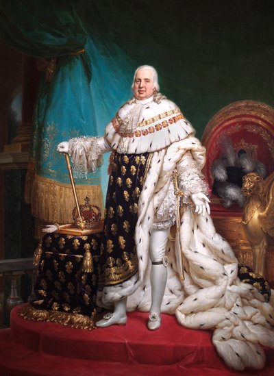 Retrato del Rey Luis XVIII de Francia, 1824 de Francois Pascal Simon Gerard