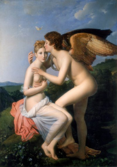 Psique recibiendo el primer beso de Cupido, 1798 de Francois Pascal Simon Gerard