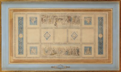Estudio para el techo pintado de la biblioteca en el Conservatorio, 1812 de Francois Pascal Simon Gerard