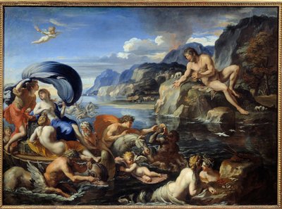 Acis y Galatea La ninfa Galatea y Acis, observados por el cíclope Polifemo, celoso de su amor idílico. Según las “Metamorfosis” de Ovidio de Francois Perrier