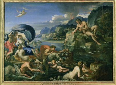 Acis y Galatea escondiéndose del gigante Polifemo de Francois Perrier