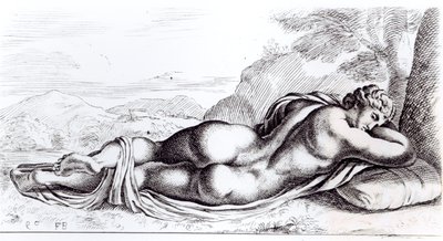 Hermafrodita en los Jardines Borghese, c.1653 de Francois Perrier