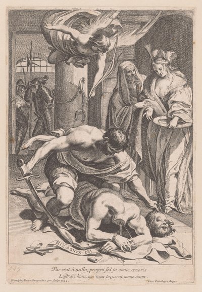 Decapitación de Juan el Bautista Par erat â nullo (...) (título sobre objeto) de Francois Perrier