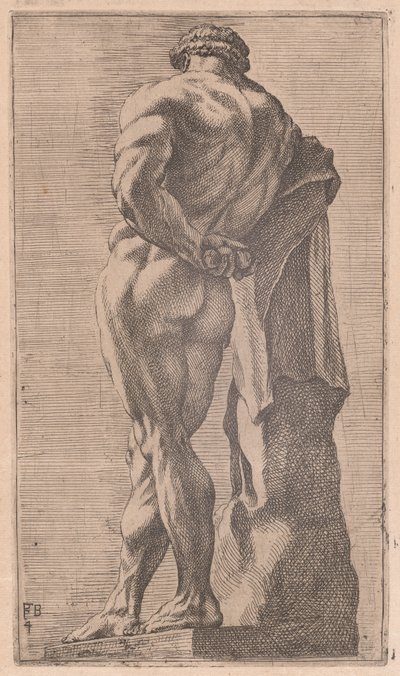 El Hércules Farnesio, visto desde atrás [lámina 4] de Francois Perrier