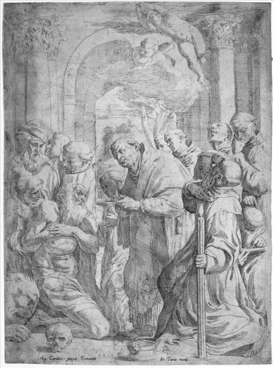 La última comunión de San Jerónimo, 1584-1650 de Francois Perrier
