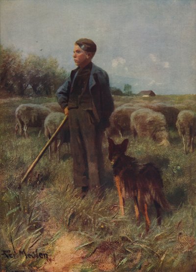 El joven pastor, c. 1915 de Francois Pieter ter Meulen