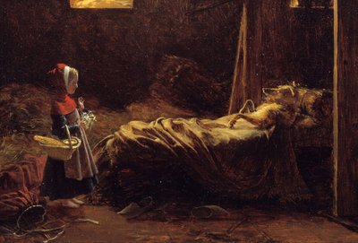 Caperucita Roja (detalle) de Francois Richard Fleury