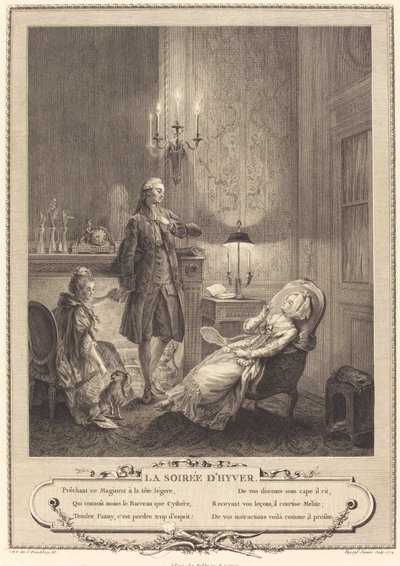 La velada de invierno de Francois Robert Ingouf after Sigmund Freudenberger