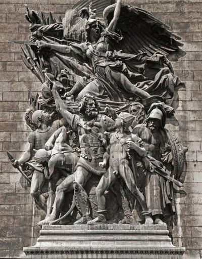 Partida de los Voluntarios de 1792 o La Marsellesa (relieve en piedra) de Francois Rude