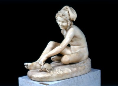 Pescador napolitano jugando con una tortuga, 1833 de Francois Rude