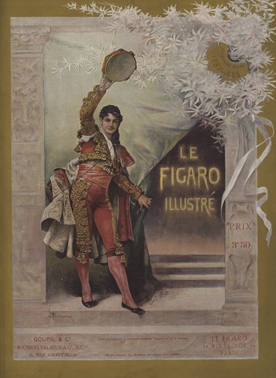 Portada de Le Figaro Illustré, 1 de diciembre de 1887 de Francois Schommer