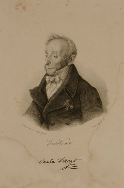 Antoine Charles Horace Vernet, conocido como Carle Vernet (1758-1836) de Francois Seraphin Delpech