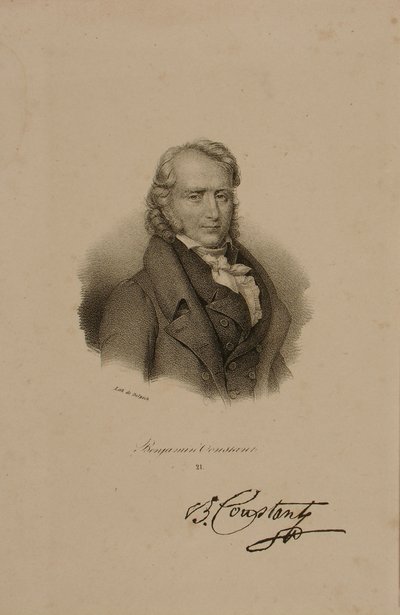 Henri Benjamin Constant de Rebecque (1767-1830) de Francois Seraphin Delpech