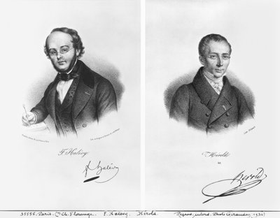 Jacques Fromental Halévy (1799-1862) y Ferdinand Hérold (1791-1833) de Francois Seraphin Delpech