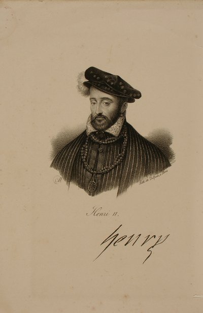 Retrato de Enrique II (1519-59) Rey de Francia de Francois Seraphin Delpech