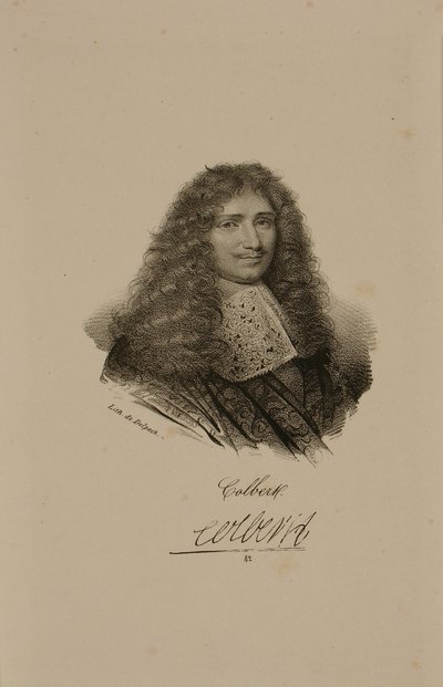 Retrato de Jean Baptiste Colbert (1619-83) de Francois Seraphin Delpech