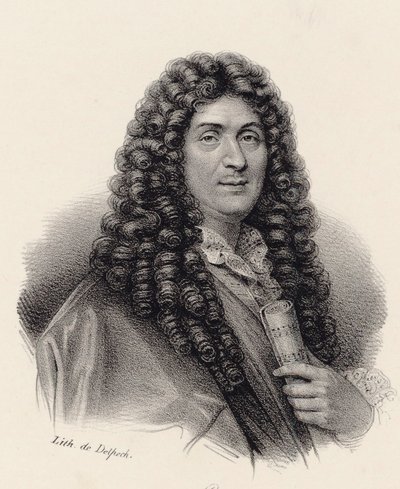 Retrato del compositor Jean-Baptiste Lully 1632-1687 de Francois Seraphin Delpech