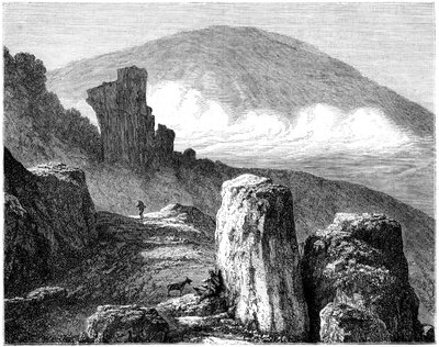 El Brocken, o Blocksberg, montañas Harz, Alemania, siglo XIX de Francois Stroobant