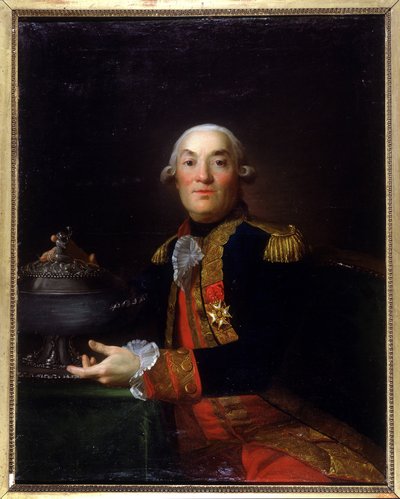 Retrato de Georges Peville el Pelley. Corsario, oficial naval, almirante, ministro de la marina. Pintura de François - Valentin Gazard. Museo de la Vieja Granville de Francois Valentin Gazard