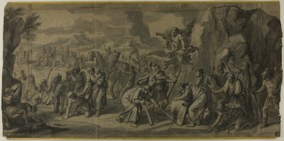 Moisés golpea la roca de Francois Verdier