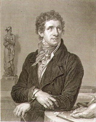 Retrato de Antonio Canova (1757-1822) grabado por William Henry Worthington de Francois Xavier (after) Fabre