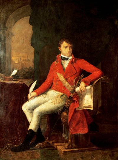 Retrato de Napoleón I Bonaparte en uniforme de primer cónsul de Francois Xavier (attr. to) Fabre