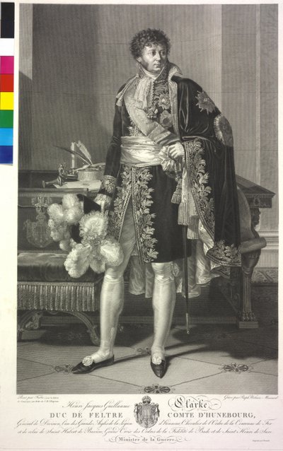 Duque de Feltre Clarke (aguafuerte) de Francois Xavier Fabre