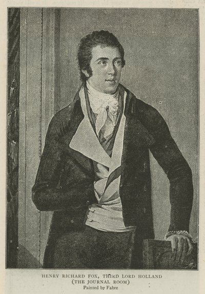 Henry Richard Fox, tercer Lord Holland de Francois Xavier Fabre