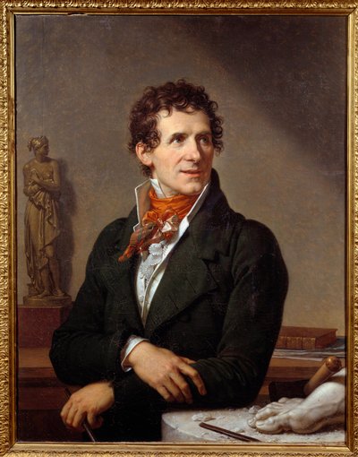 Retrato del escultor Antonio Canova (1757-1822) de Francois Xavier Fabre
