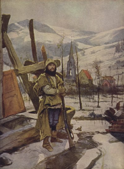 De guardia en Alsacia de Francois after Flameng