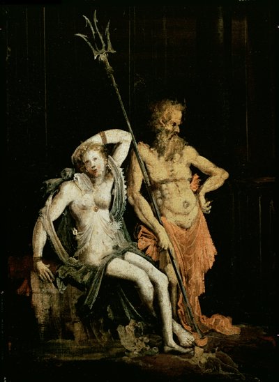 Escena del Infierno (detalle de Hades y Perséfone) de Francois de Nome